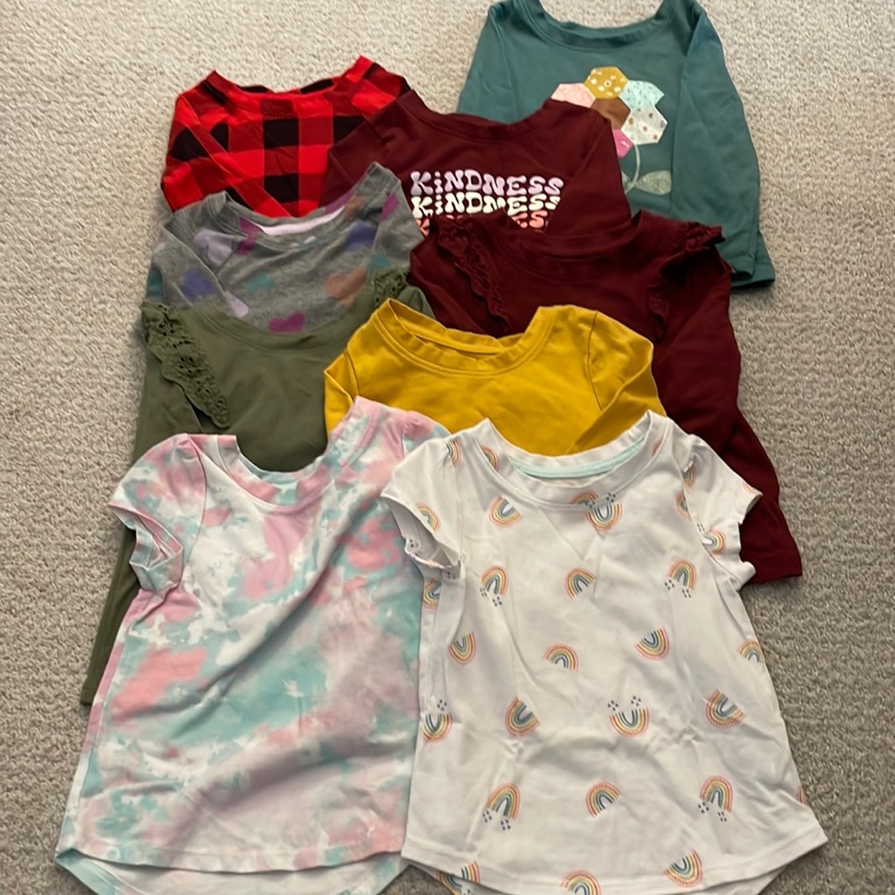 Lot of 9 t-shirts Cat & Jack 18M - EUC